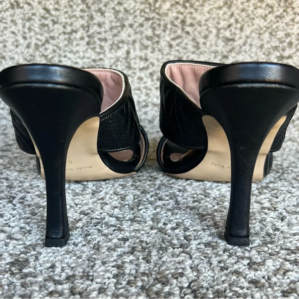 VALENTINO by MARIO VALENTINO Black Jackie Slide Sandal Women's 8 US Size - Picture 10 of 14